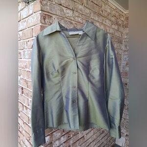 Worthington Silk Sage Green Shirt